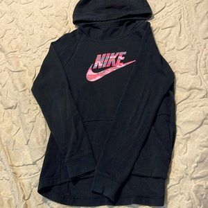 NIKE. Big girls hoodie, black & pink